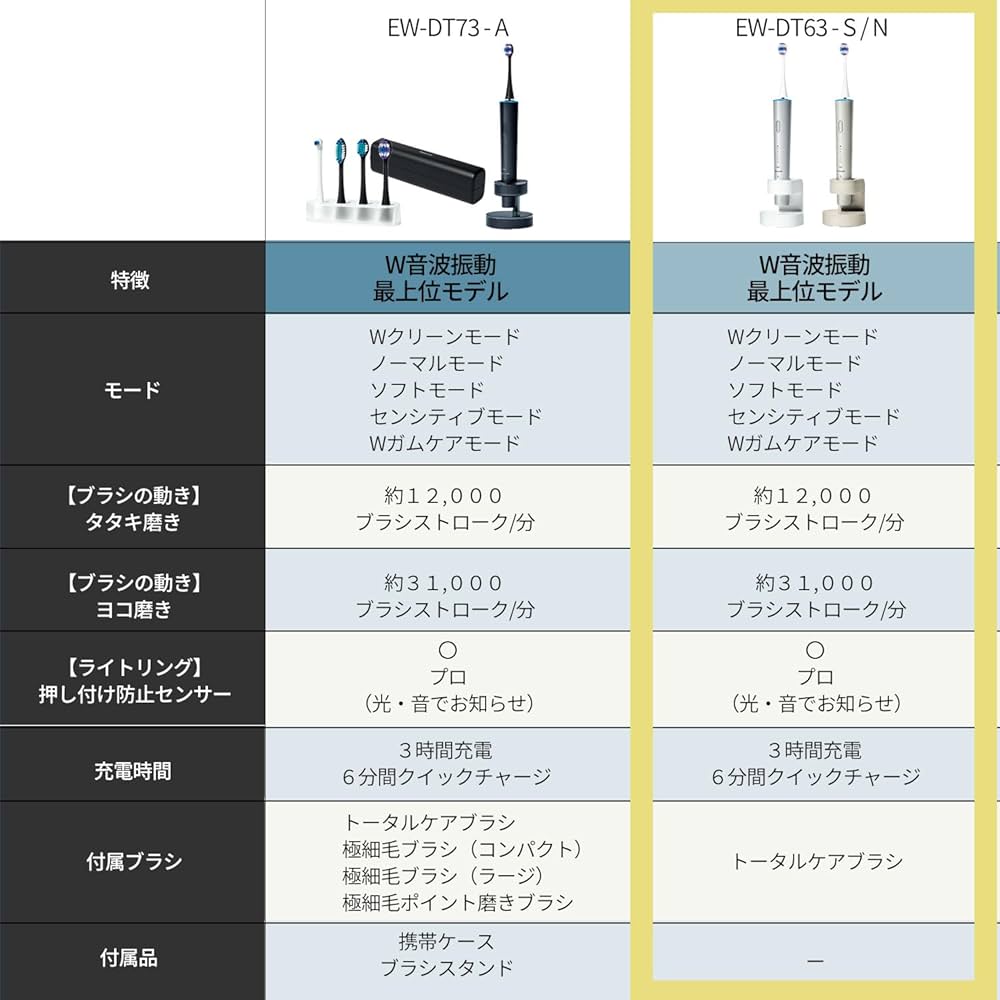 Amazon.com: Panasonic EW-DT63 Sonic Vibration Toothbrush Doltz