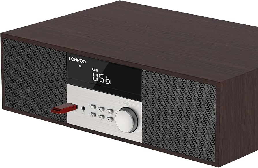 Amazon.com: LONPOO Stereo System Systems with CD Player, 40W CD