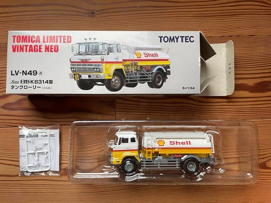 Amazon | TLV LV-N49a 日野KB314型 タンクローリー シェル | ミニカー