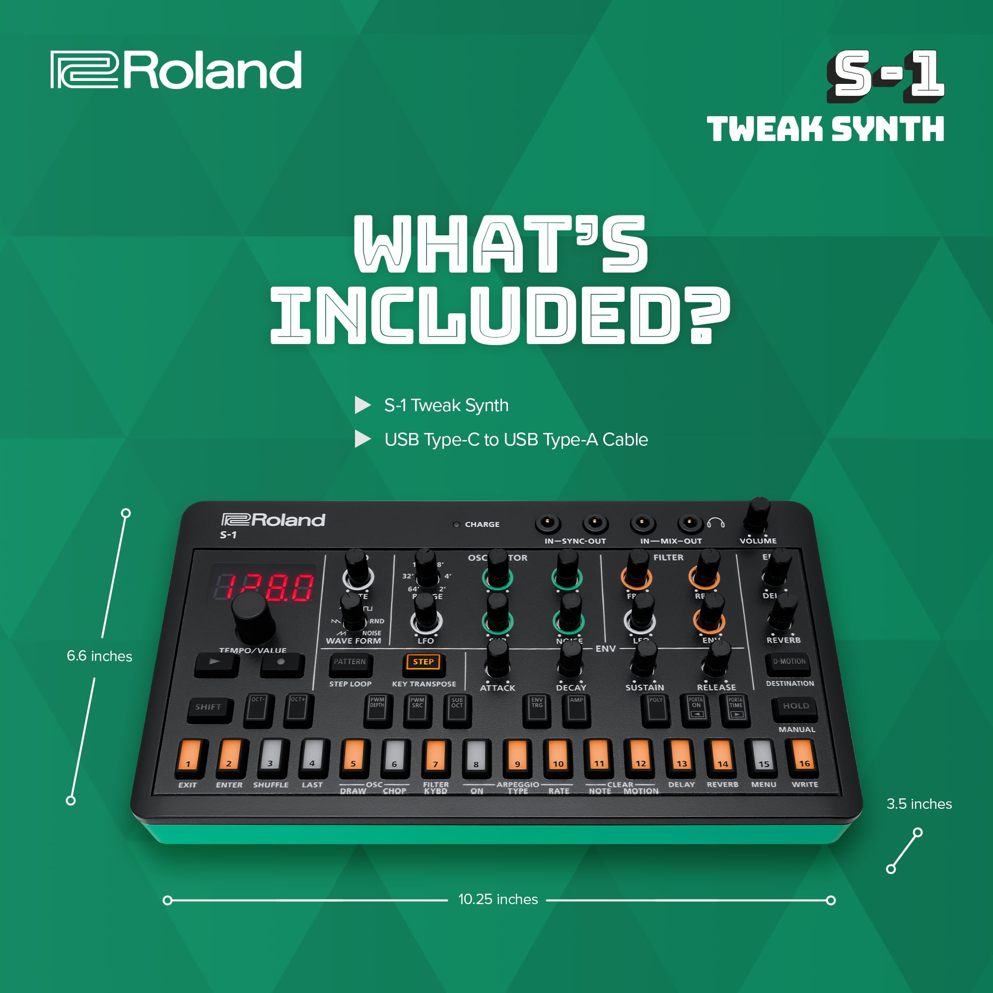 Amazon | Roland S-1 Tweak Synth Compact ポリフォニック