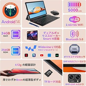 Amazon.co.jp: 【タブレット 10インチ 2025年新登場】タブレットPC Wi