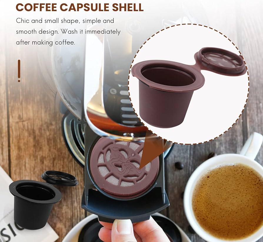 Amazon.co.jp: Fwefydwe 3 個詰め替え可能な再利用可能なエスプレッソ