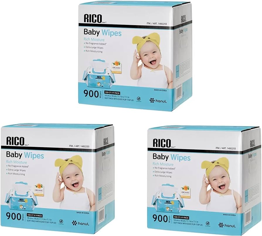 Amazon.co.jp: コストコ RICO 赤ちゃん用 おしりふき 900枚 無香料