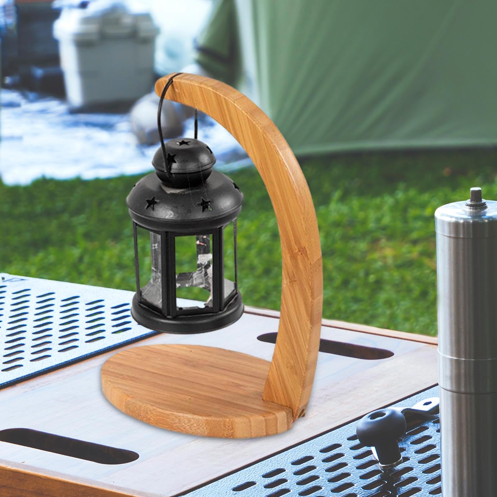 Amazon.co.jp: Kokiya キャンプランタンスタンド木製ランタン