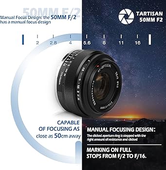 Amazon.co.jp: TTartisan 50mm F2 フルサイズ マニュアルフォーカス
