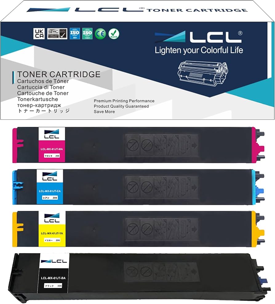 Amazon.co.jp: LCL Sharp用 MX-61JT 大容量 MX-61JT-BA MX-61JT-BB MX