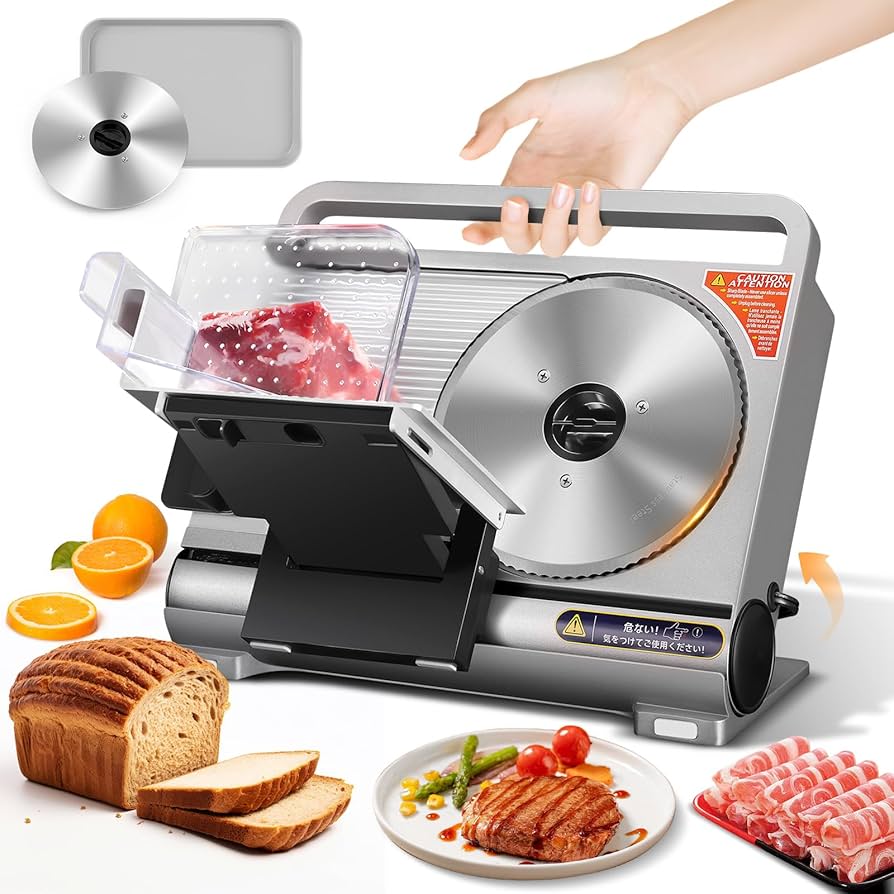 Amazon | Hanchen 電動スライサー 【折りたたみ式】 ミートスライサー