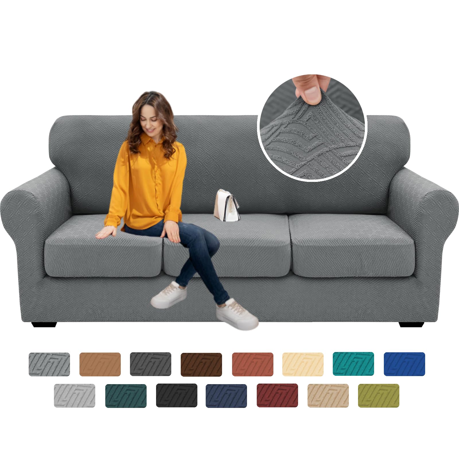 Amazon.com: XINEAGE 2026 New 4 Pieces Couch Covers for 3 Cushion