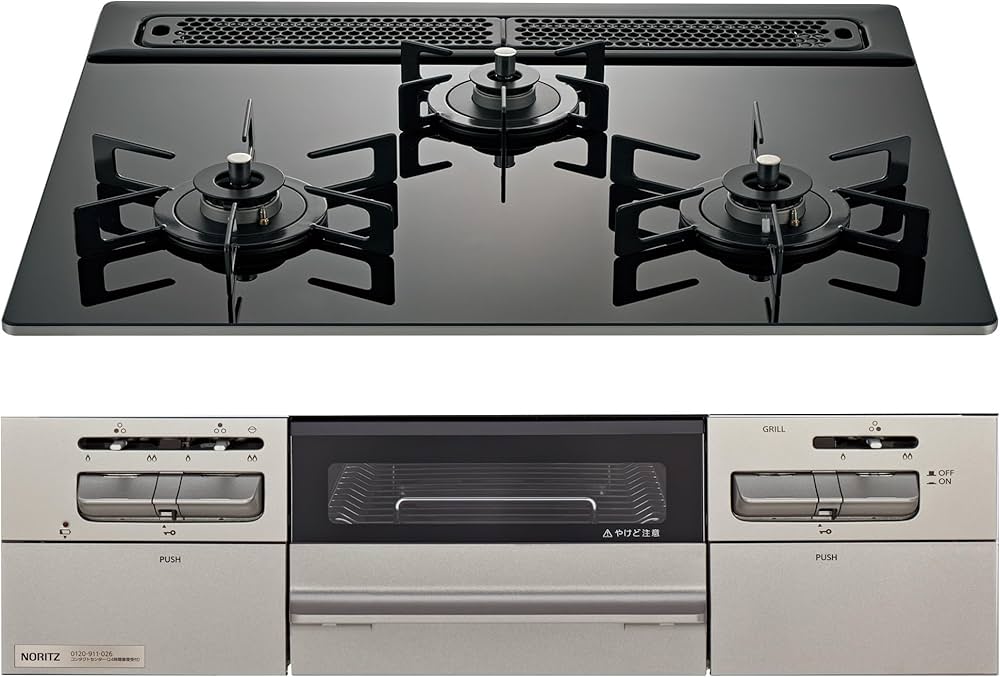 Amazon.co.jp: ノーリツ ミッケ Mikke ビルトインガスコンロ プロパン
