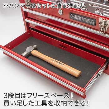 Amazon.co.jp: アストロプロダクツ ツールセット レッド (82点組