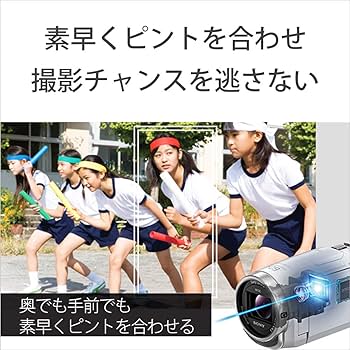 Amazon | SONY(ソニー) ビデオカメラ Handycam HDR-CX680 ホワイト