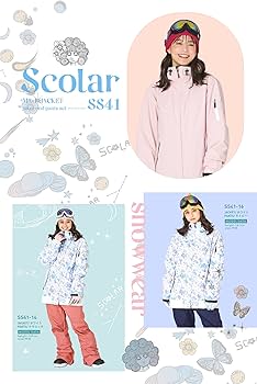 Amazon | ScoLar(スカラー) スノーボード ウェア レディース 上下