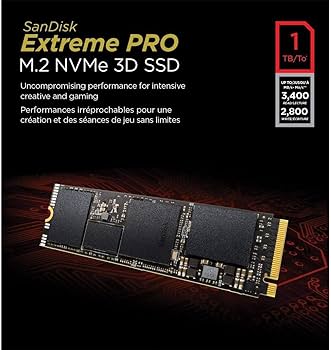 Amazon.com: SanDisk Extreme PRO M.2 NVMe 3D SSD - 1TB : Electronics