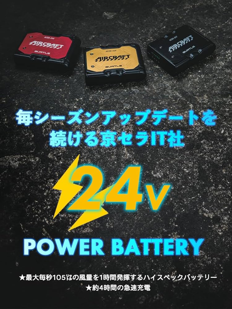 Amazon.co.jp: [バートル] カラーファン+24Vバッテリーセット AC09+