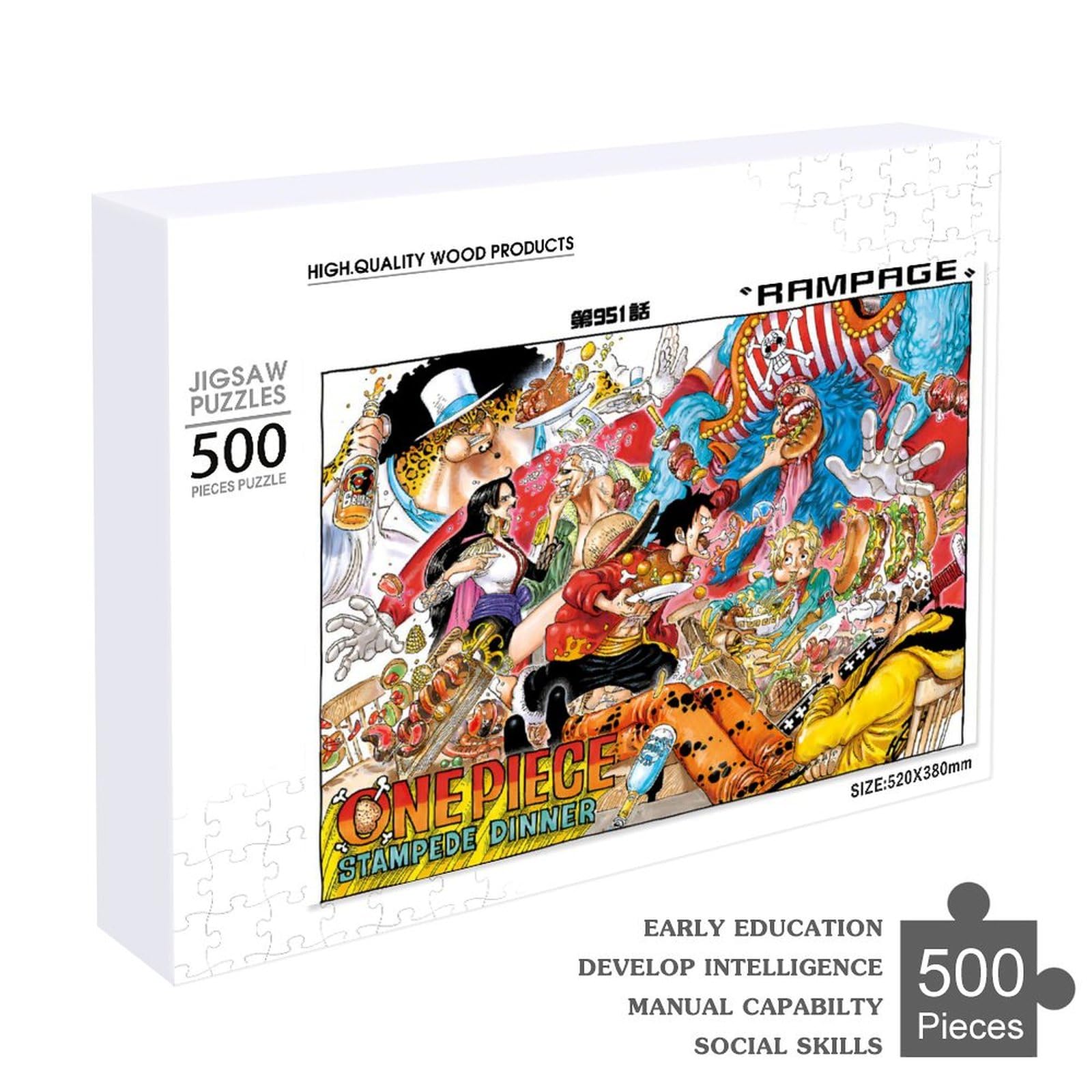Amazon.co.jp: ワンピース/ONE PIECE 500/1000ピース 木製パズル 減圧
