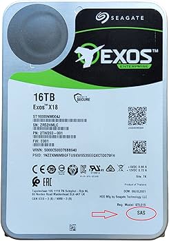 Amazon.com: Seagate Exos X18 ST16000NM004J 16 TB Hard Drive - 3.5