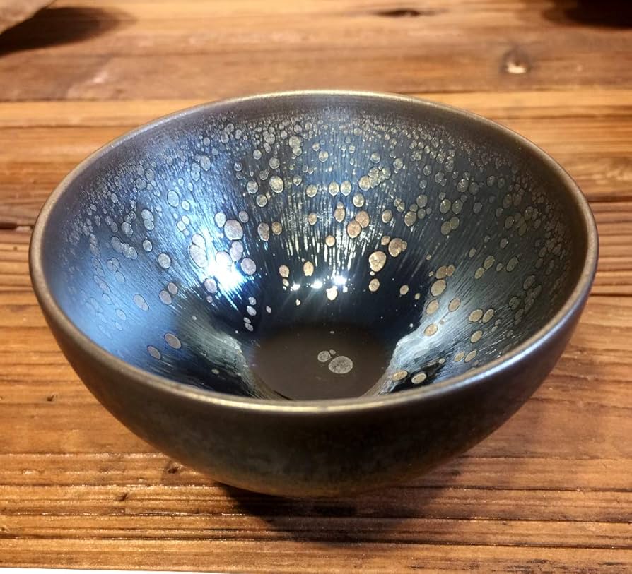 Amazon.co.jp: 窯変 曜変 天目 茶碗 抹茶碗 手作り 窯作 建盞 和食器