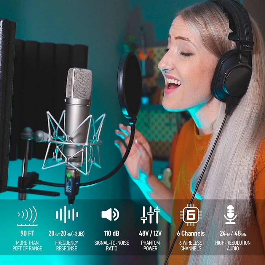 Amazon.com: Xvive U3C Microphone Wireless System 2.4GHz XLR