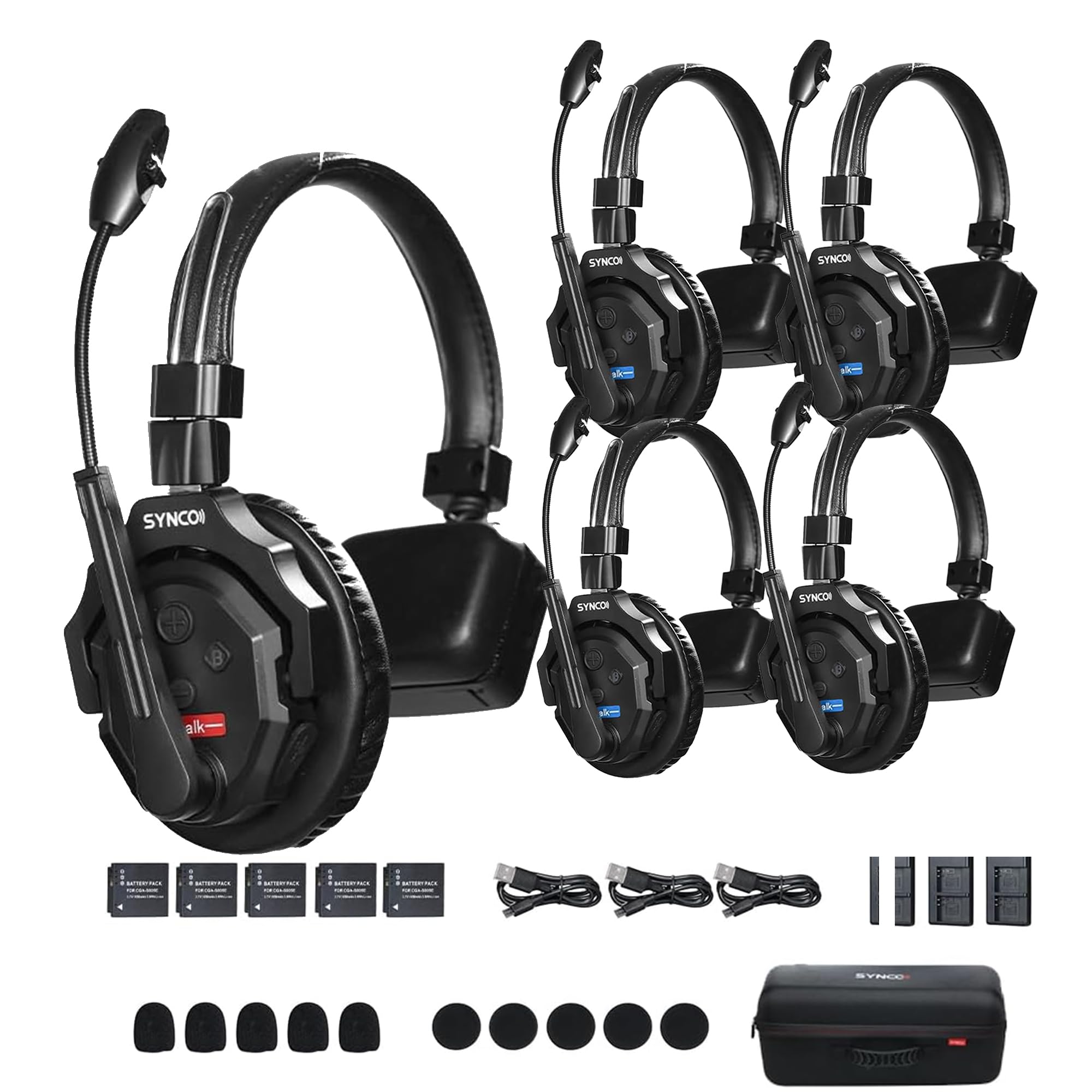 Amazon.co.jp: SYNCO XTALK X5 ワイヤレスヘッドセットインターホン