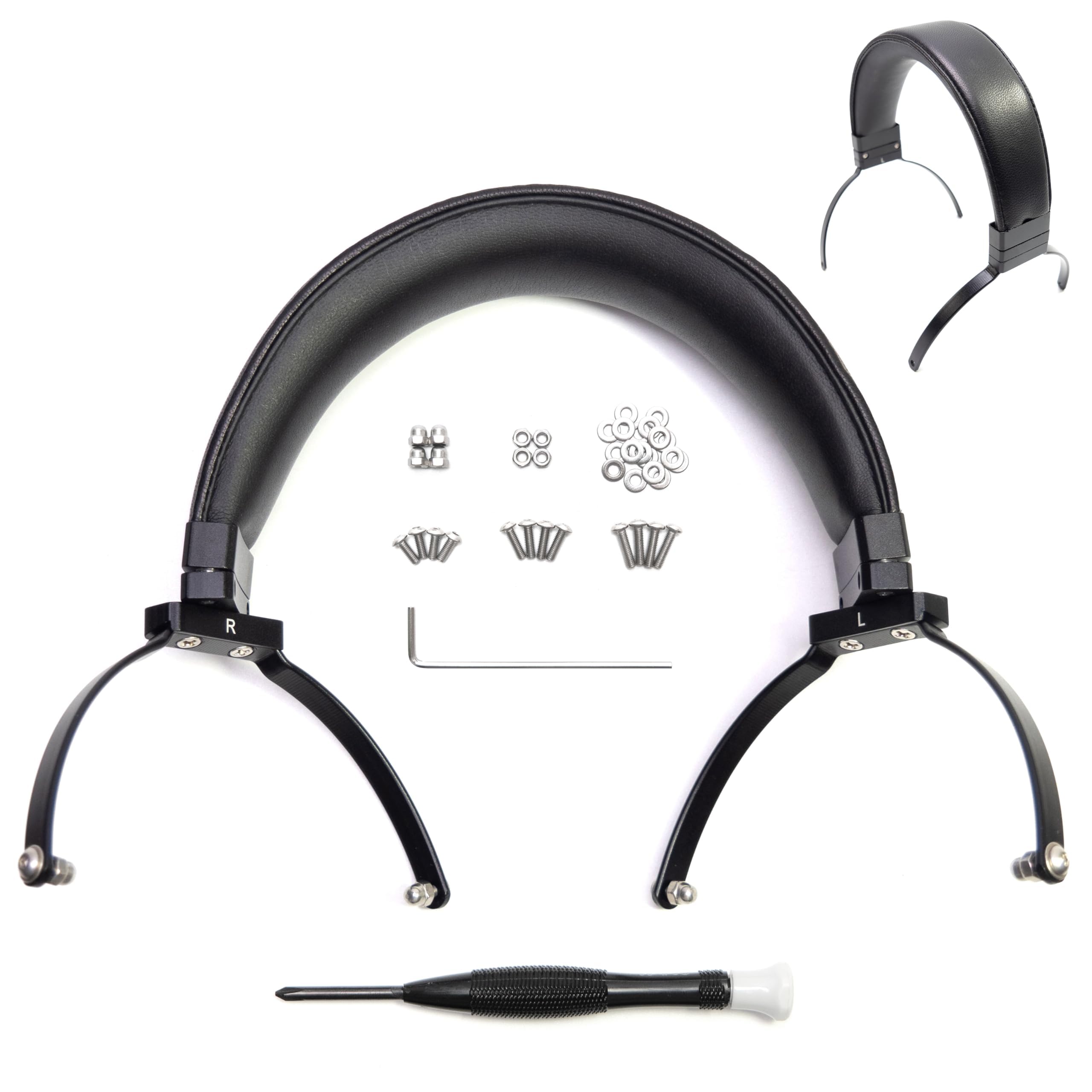 Amazon | Voarmaks 本革フルメタルヘッドバンド ゼンハイザー HD650