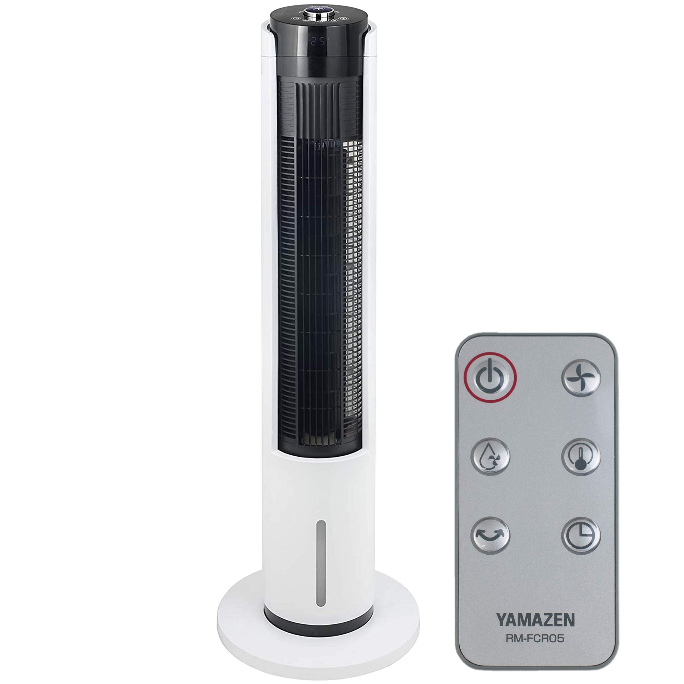 Amazon | 山善 冷風扇 扇風機 タッチスイッチ 風量5段階調節 水タンク