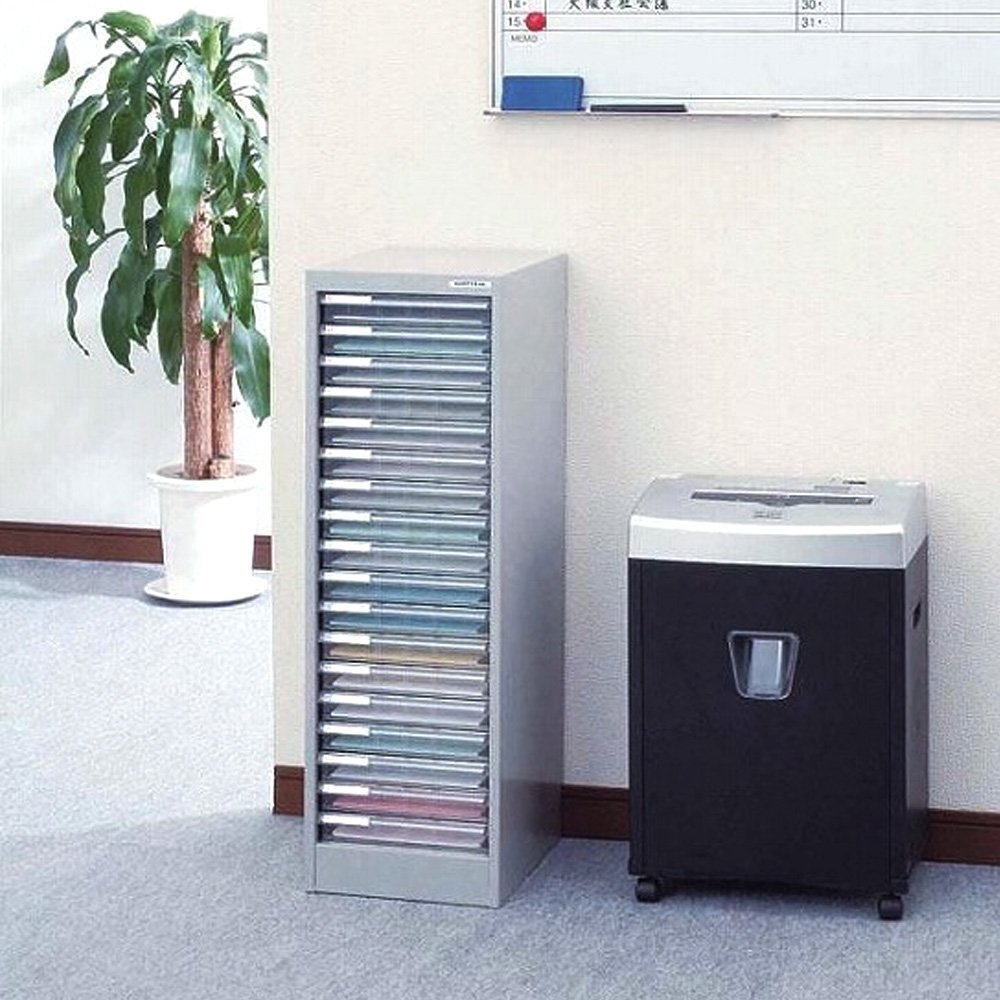 Amazon | ナカバヤシ アバンテV2 フロアケース A4 浅18段 ニューグレー