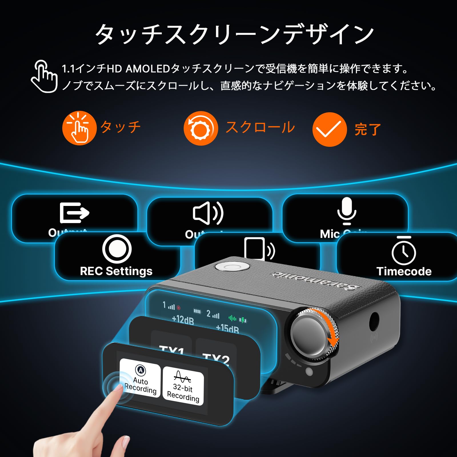 Amazon.co.jp: Saramonic Ultra 01 ワイヤレスマイク無線 ブラック