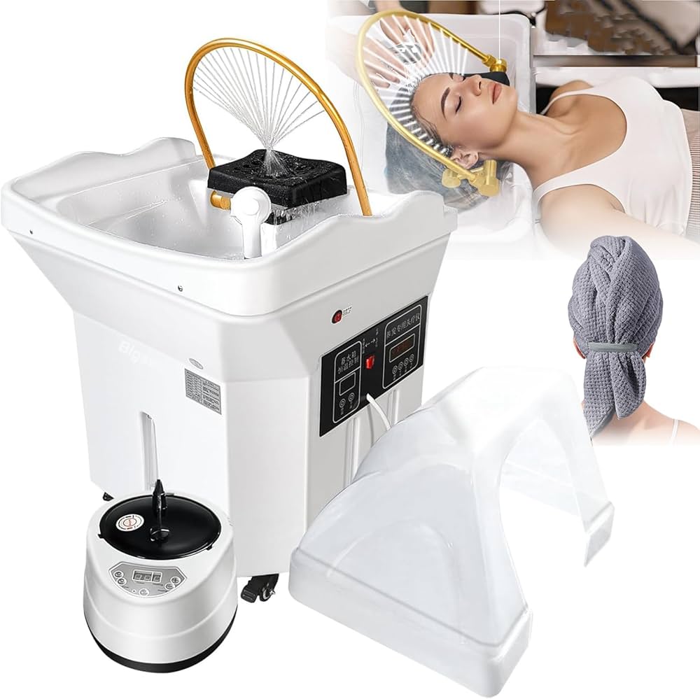 Amazon.co.jp: ヘッドスパ機器 水循環シャンプー台、60L水タンク付き