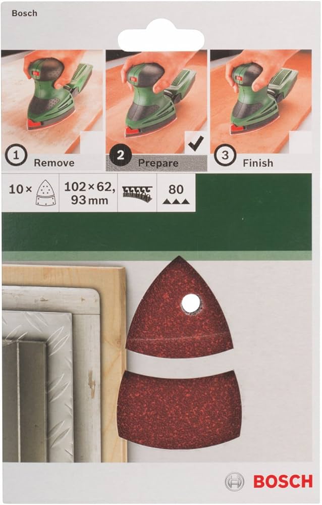 Bosch Professional Accessories Multi Zımpara Kağıdı 10'Lu, 102 x