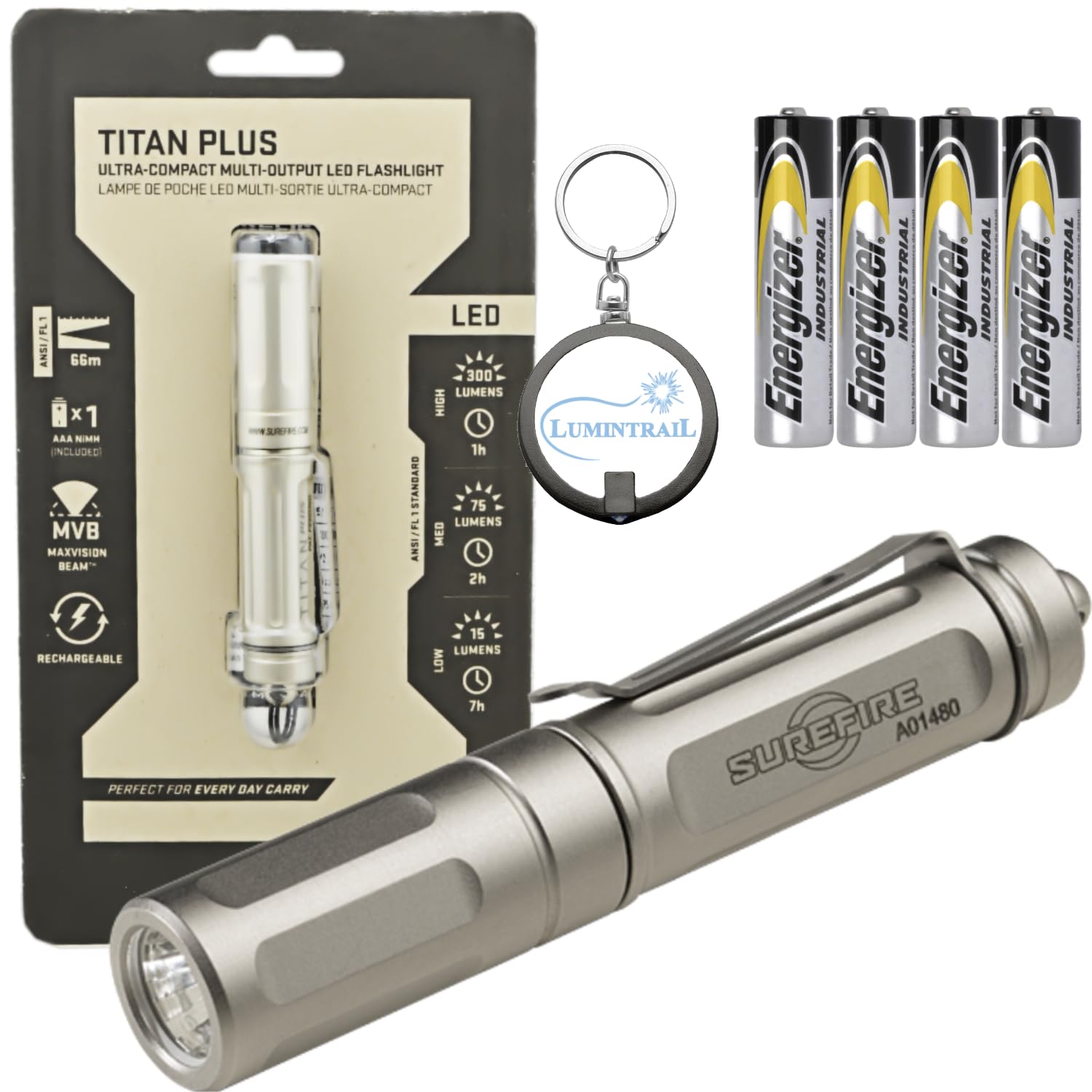 Amazon.co.jp: SUREFIRE社 SUREFIRE TITAN PLUS トリプルアウトプット