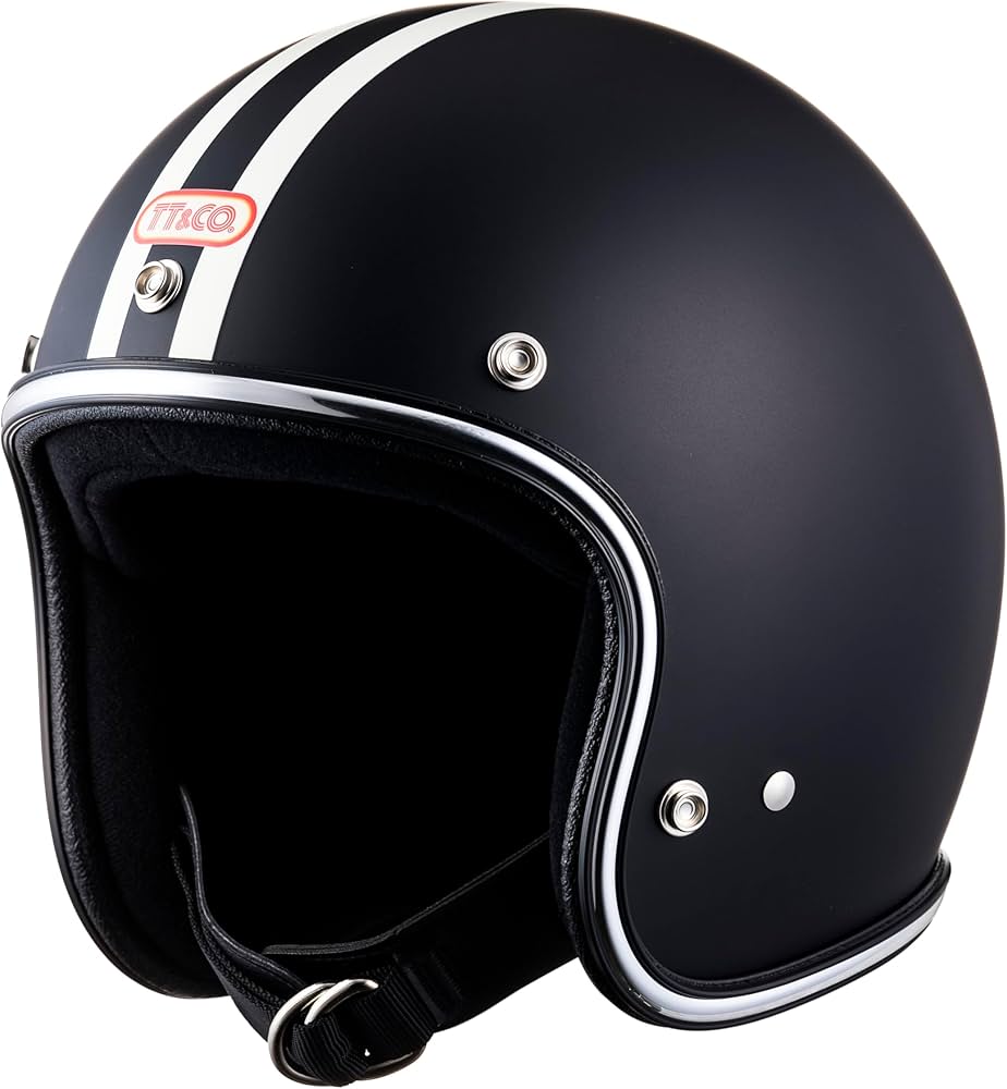 Amazon.co.jp: TT&CO. バイク ヘルメット ジェットヘルメット スーパー