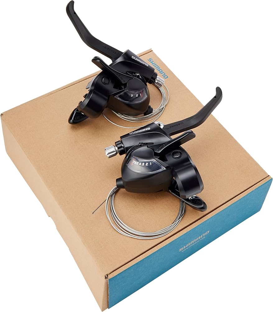 SHIMANO Altus ST-EF41 EZ fire plus STI set for V-brakes, 3x7-speed