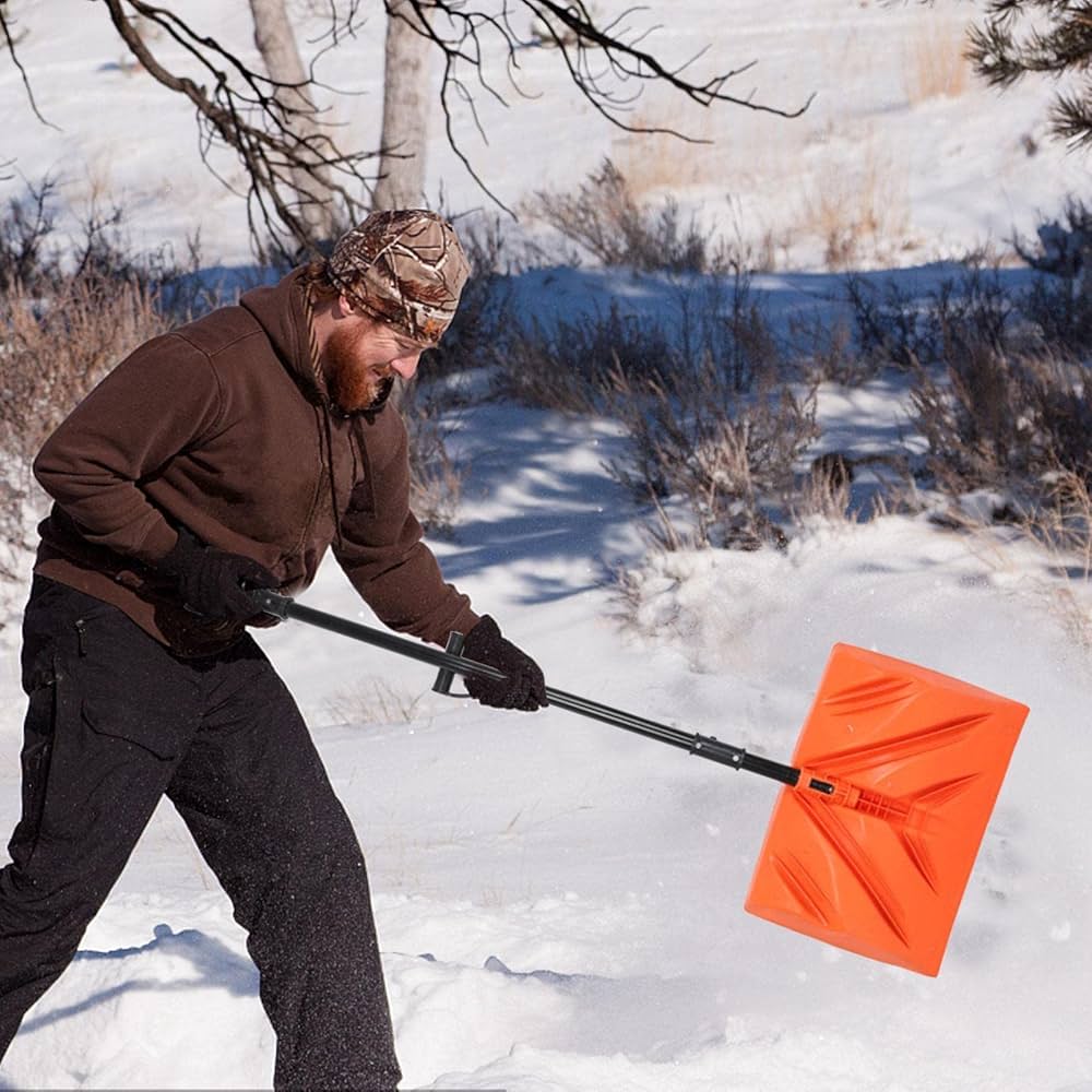 Amazon.co.jp: Viugreum スノーショベル 除雪スコップ 車載 スノー