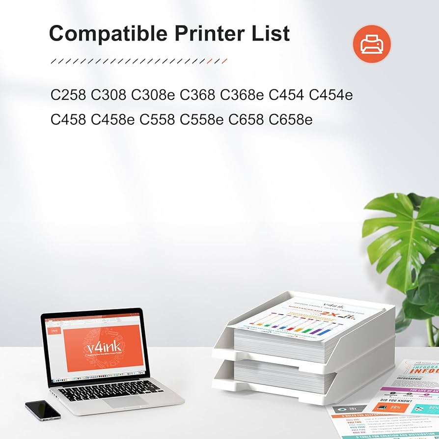 Amazon.co.jp: v4ink TN324 コニカミノルタBizhub TN324 TN-324 TN324K