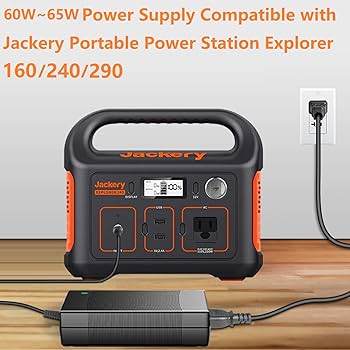 Amazon.com: MJPOWER for Jackery 160/240/290 Charger,65W AC Adapter