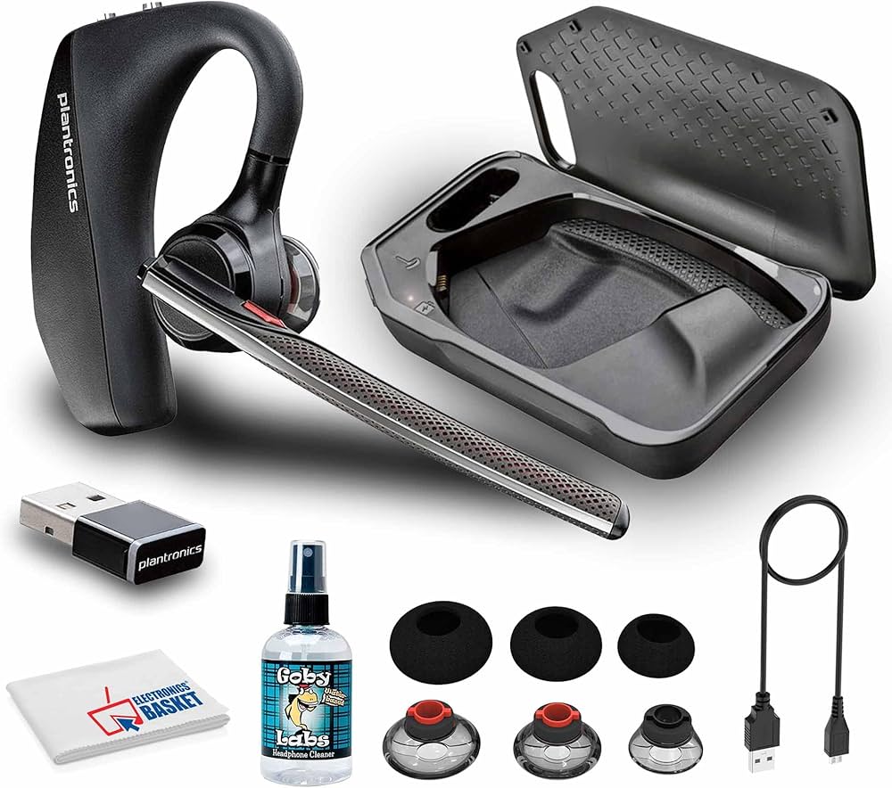 Amazon.com: Poly Voyager 5200 UC Bluetooth Headset 7K2F3AA Bundle