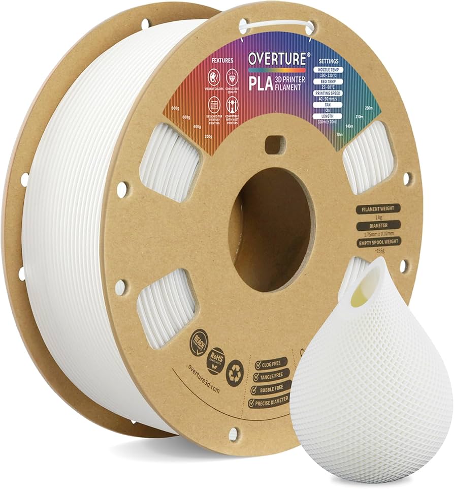 Amazon.co.jp: OVERTURE PLA フィラメント PLA 3Dプリンター用素材 3D