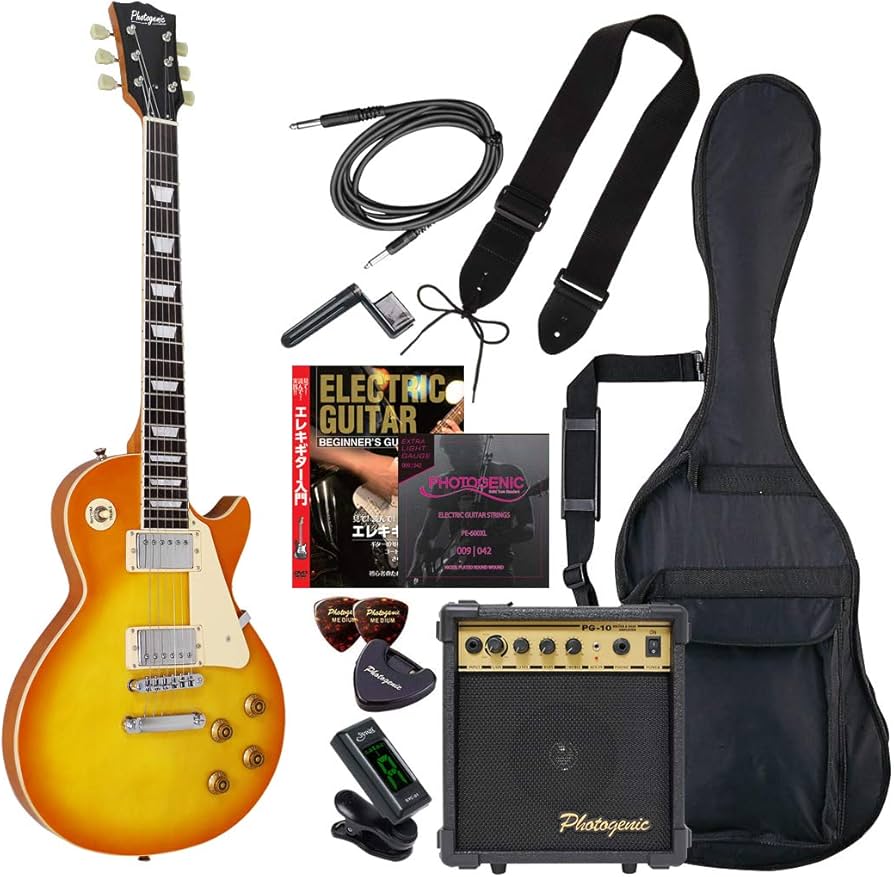 Amazon.co.jp: PhotoGenic エレキギター 初心者入門エントリーセット