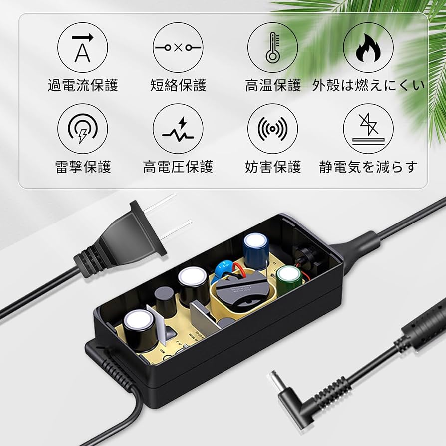 Amazon.co.jp: HP対応 Notebook 15 ACアダプター 交換用充電器 19.5V