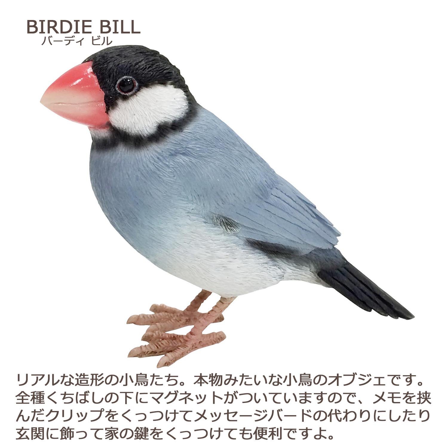 Amazon.co.jp: 桜文鳥 オブジェ BIRDIE BILL AGATE JAVA SPARROW