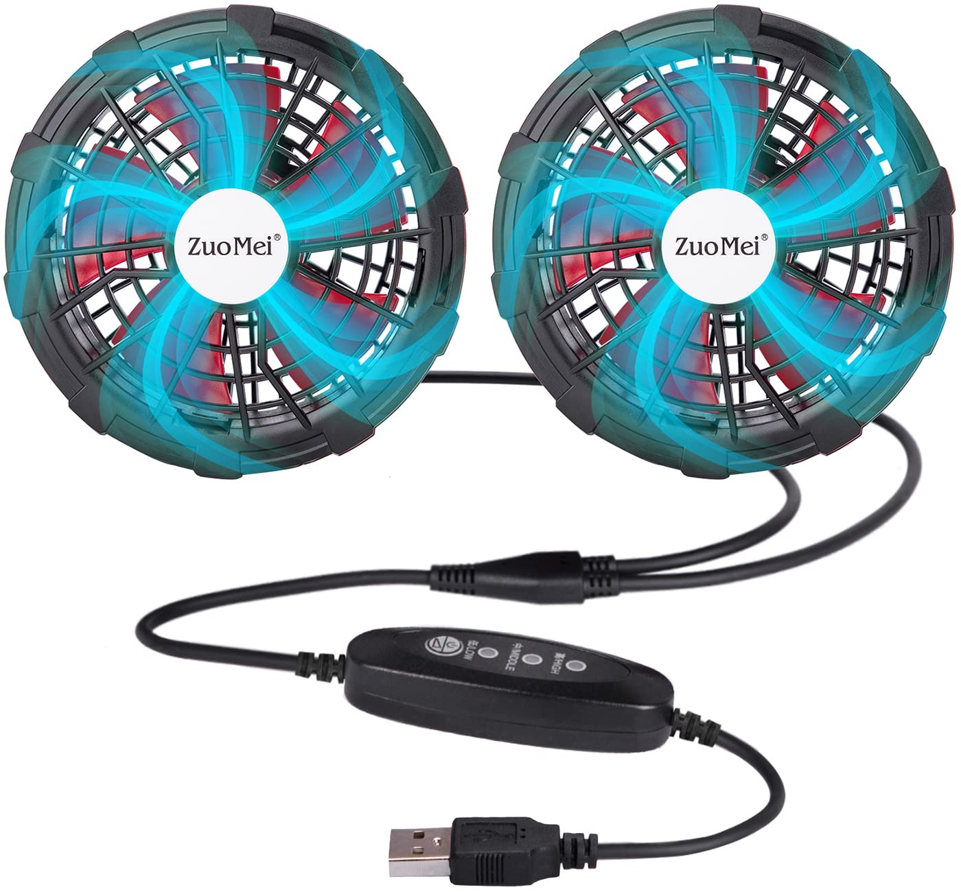 Amazon.co.jp: ZuoMei 作業服ファン 扇風機 冷却服 最新バージョン5つ