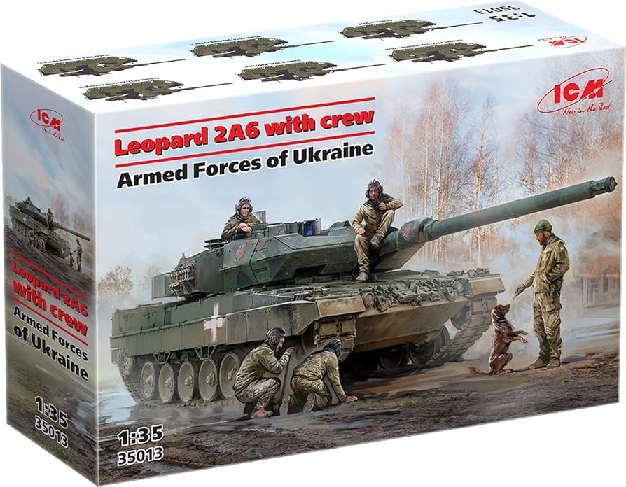 Amazon | ICM 1/35 ウクライナ レオパルド2A6 w/戦車兵 プラモデル
