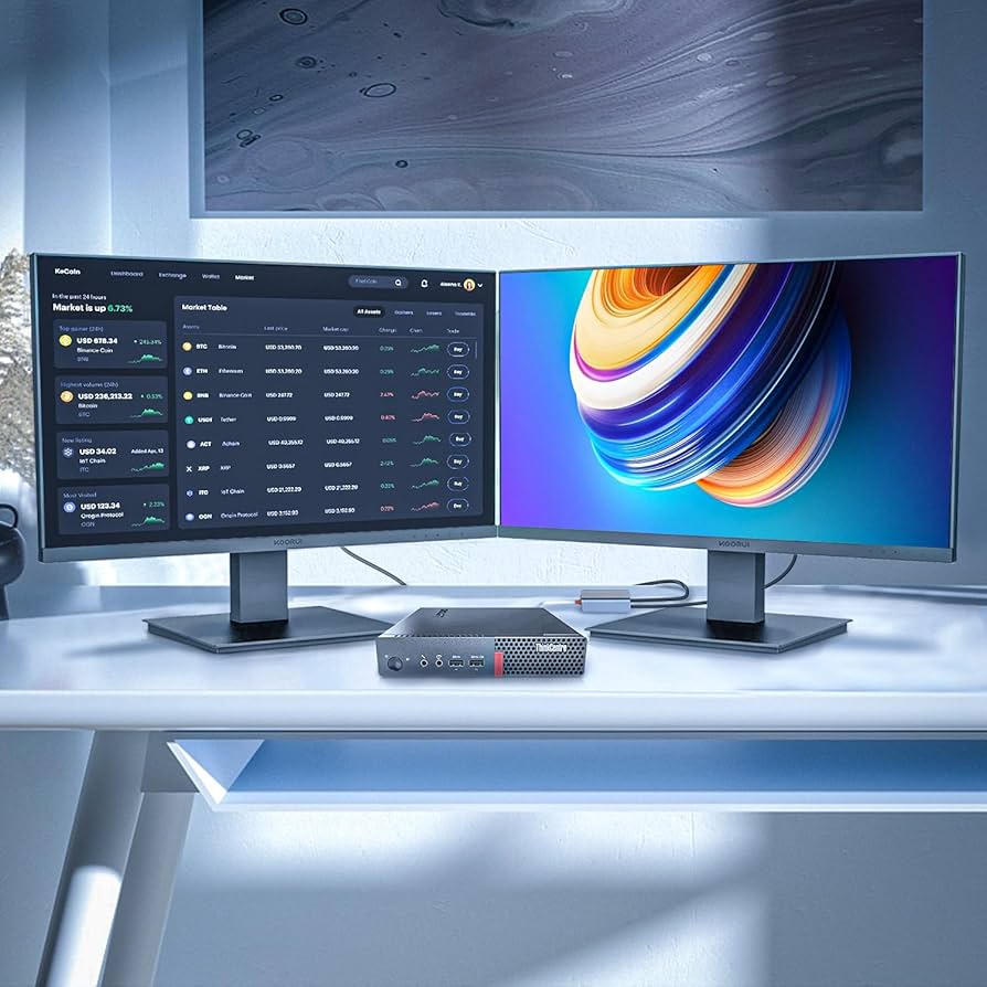 Amazon.com: Lenovo ThinkCentre M910q Tiny Desktop Computer with