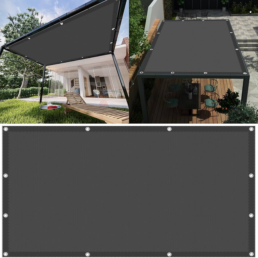 Amazon.co.jp: ベランダ 目隠し シェード 1.2 x 1.4 m 強化銅製ハトメ