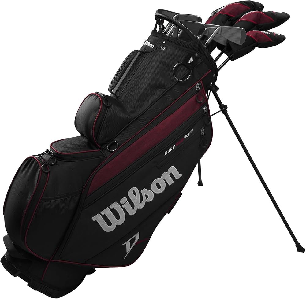 Amazon.com : Wilson Deep Red Tour Complete Set with Stand Bag
