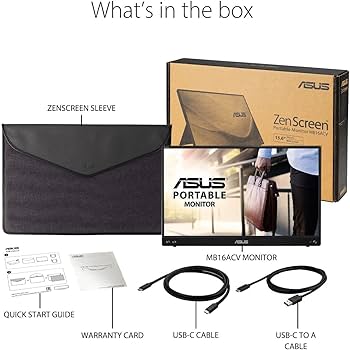 Amazon.co.jp: ASUS ZenScreen 15.6インチ 1080P ポータブルモニター