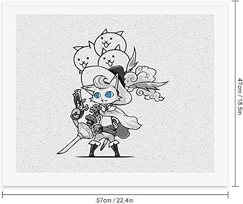 キャンバス油絵専用帽子と暖かい服を着せてもらったにゃんこ