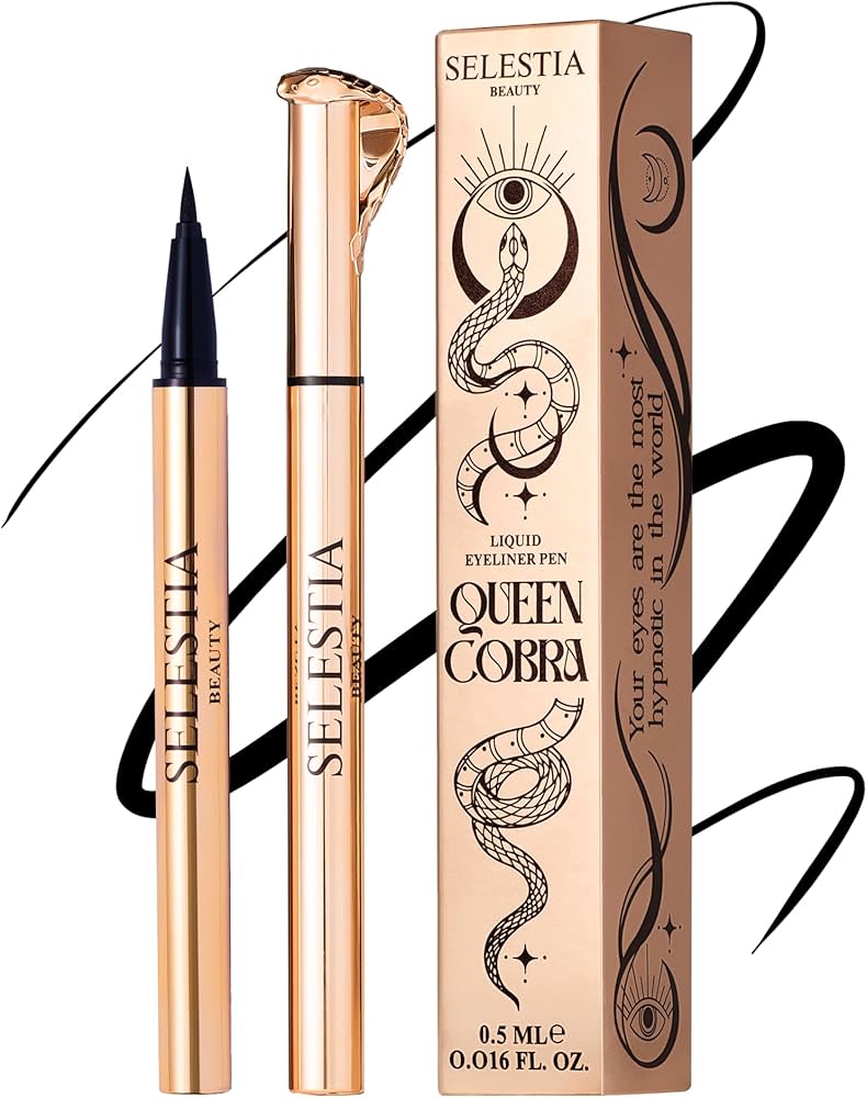Amazon.com : SELESTIA BEAUTY Black Liquid Eyeliner Pencil Queen