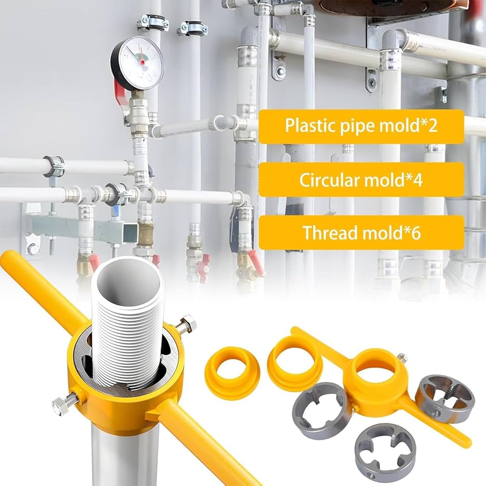 Amazon.co.jp: パイプねじ切り配管工具 - PVCスレッドメーカーツール,6