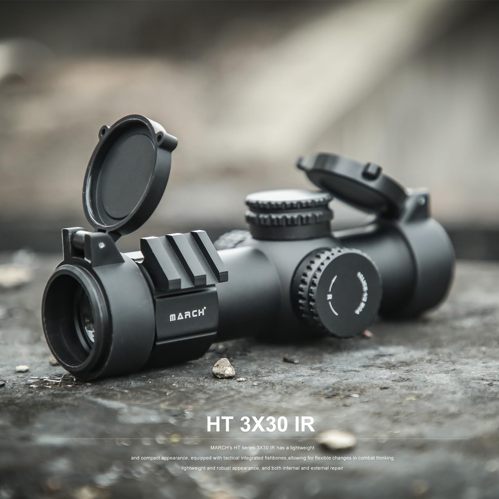 Amazon.co.jp: 3x30IRライフルスコープ ショートスコープ 3倍固定倍率